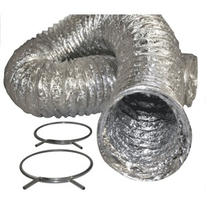 ALUMINUM DRYER FLEX HOSE & CLAMPS